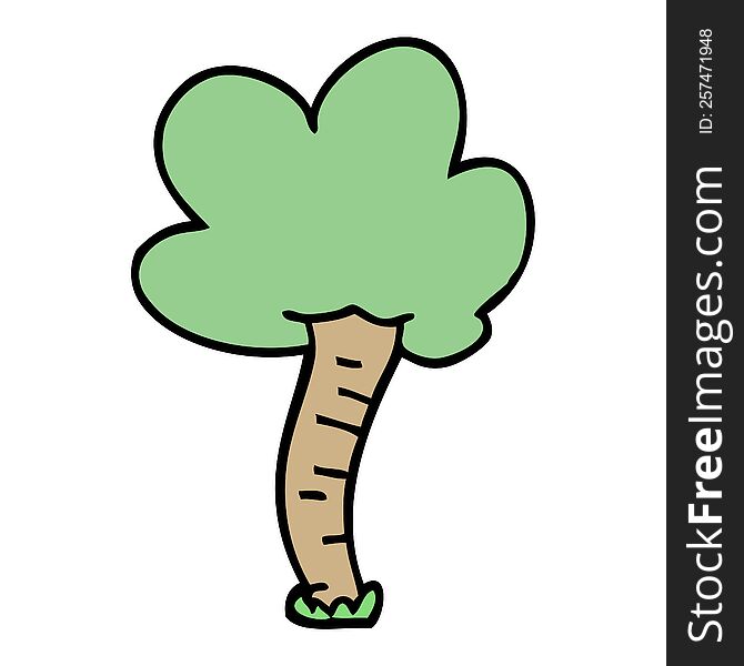 Cartoon Doodle Tree