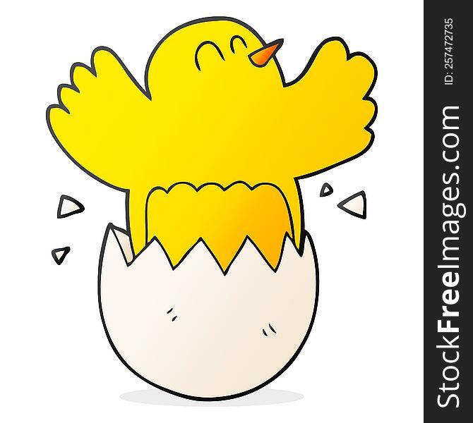 Cartoon Hatching Egg