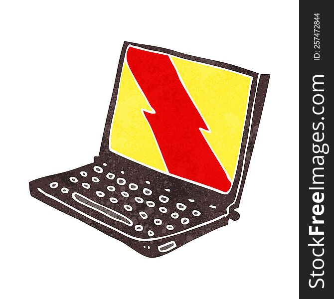 Cartoon Laptop Computer