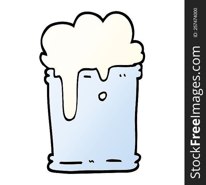 vector gradient illustration cartoon fizzy drink