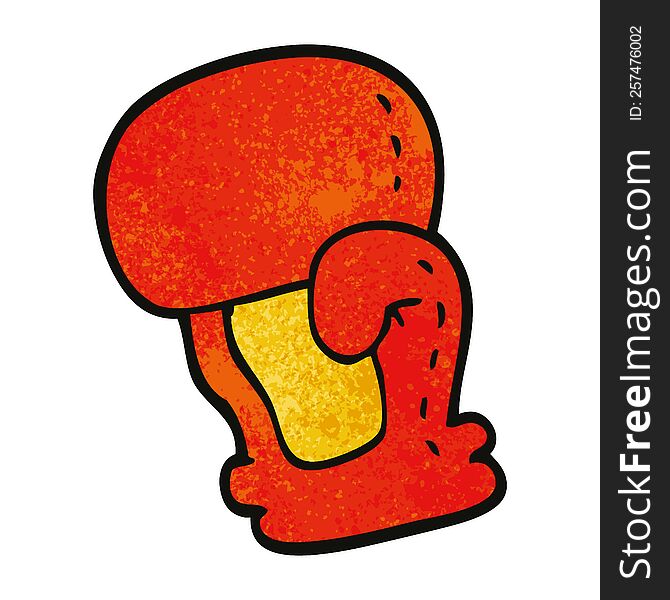 cartoon doodle boxing glove