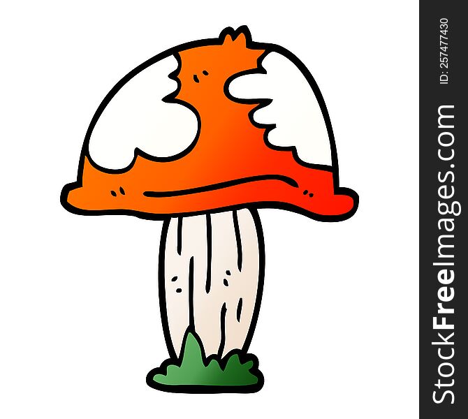 Cartoon Doodle Poisonous Toadstool