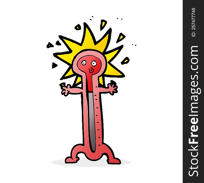 cartoon thermometer