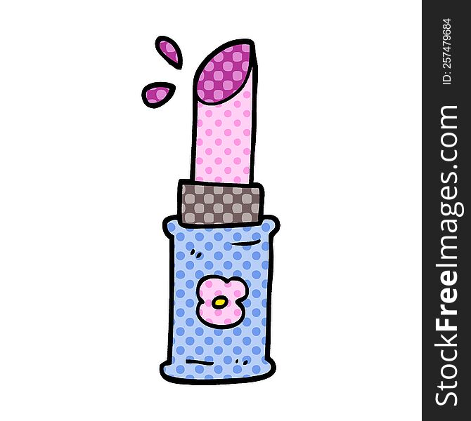 cartoon doodle lipstick