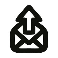 Send Email Icon Stock Photography