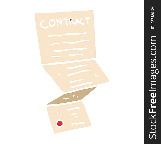 cartoon doodle complicated contract