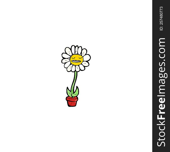 Flower Cartoon Character
