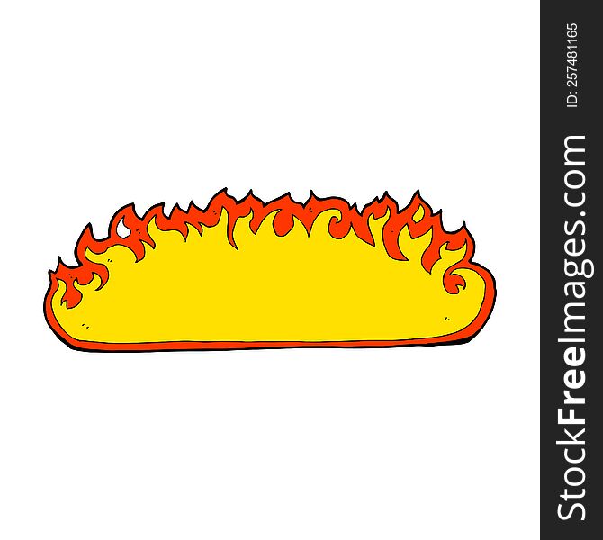 Cartoon Fire Border