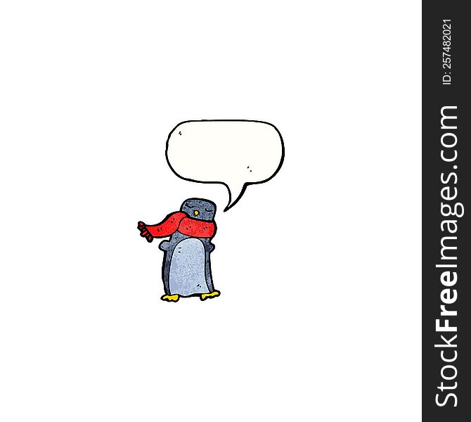 cartoon penguin