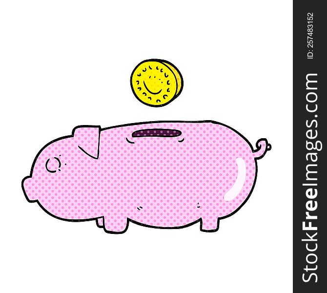 Cartoon Piggy Bank