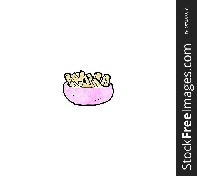 cartoon bowl of chips