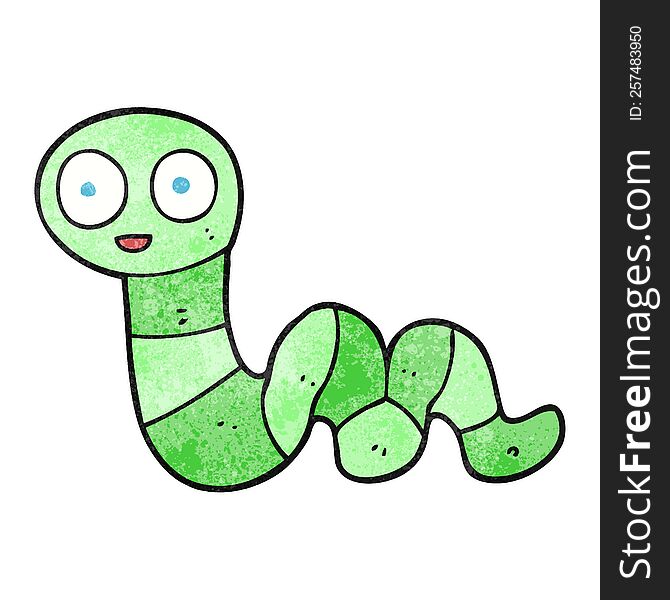 Textured Cartoon Snake