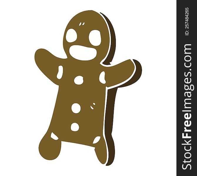 cartoon doodle gingerbread man