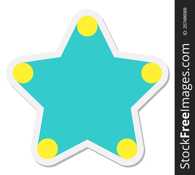 Star Decorative Element Sticker