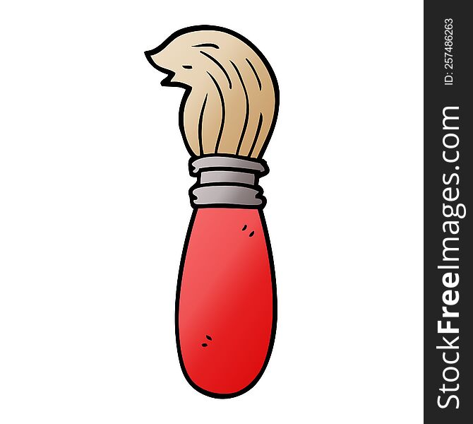 Cartoon Doodle Paint Brush