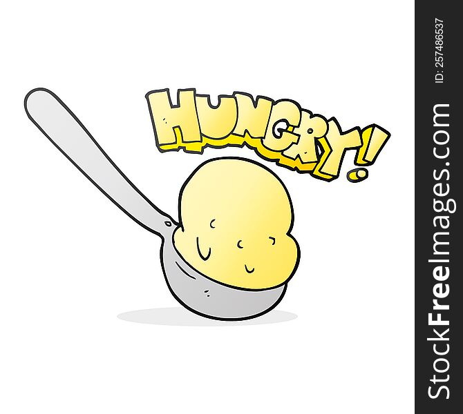 Cartoon Scoop Of Ice Cream