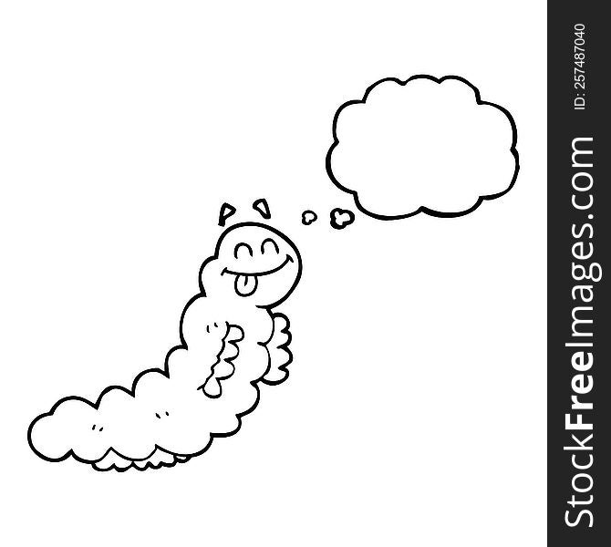 Thought Bubble Cartoon Caterpillar