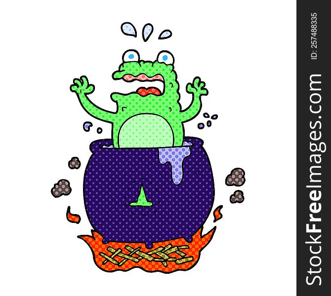 Cartoon Funny Halloween Toad