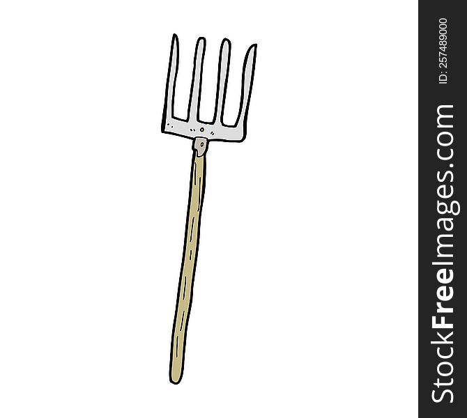 cartoon pitch fork