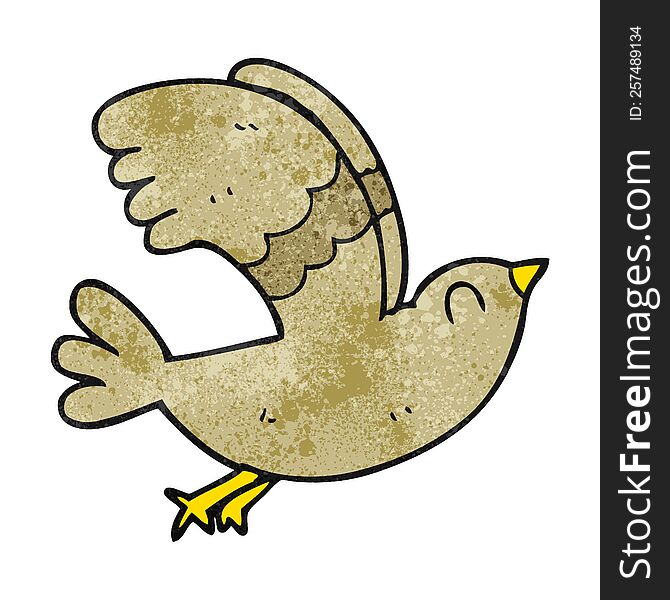Textured Cartoon Bird