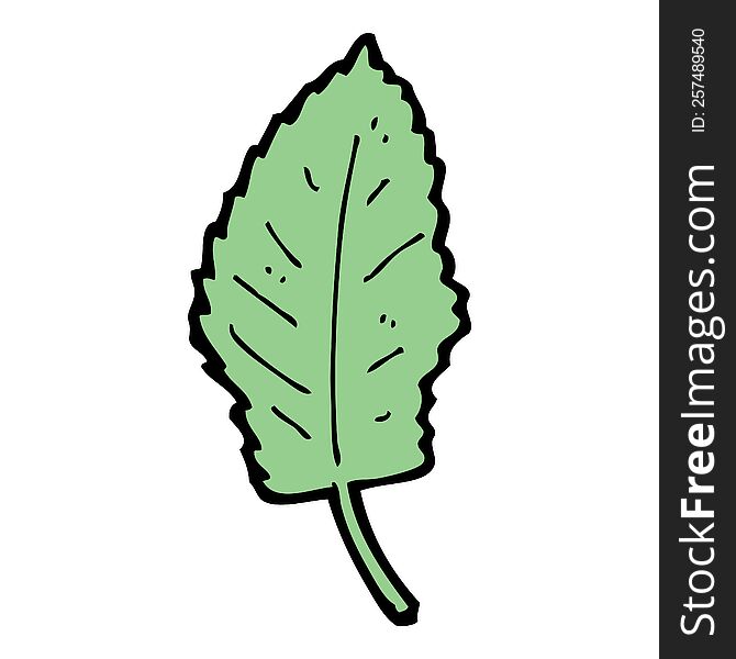 cartoon leaf symbol