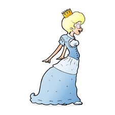 Cartoon Princess Royalty Free Stock Photo