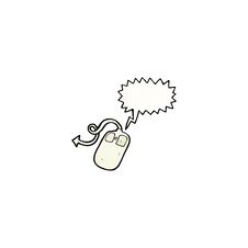 Cartoon Computer Mouse Royalty Free Stock Photos