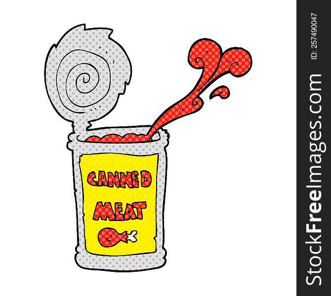 Cartoon Canned Meat