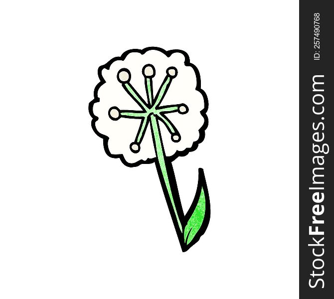 cartoon dandelion