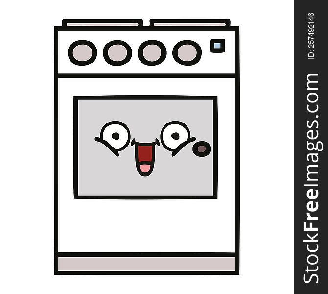 Cute Cartoon Kitchen Oven