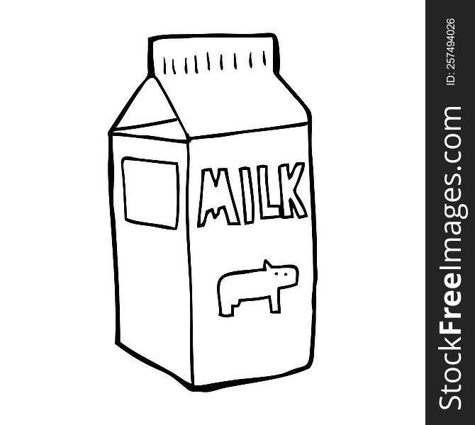 Cartoon Milk Carton