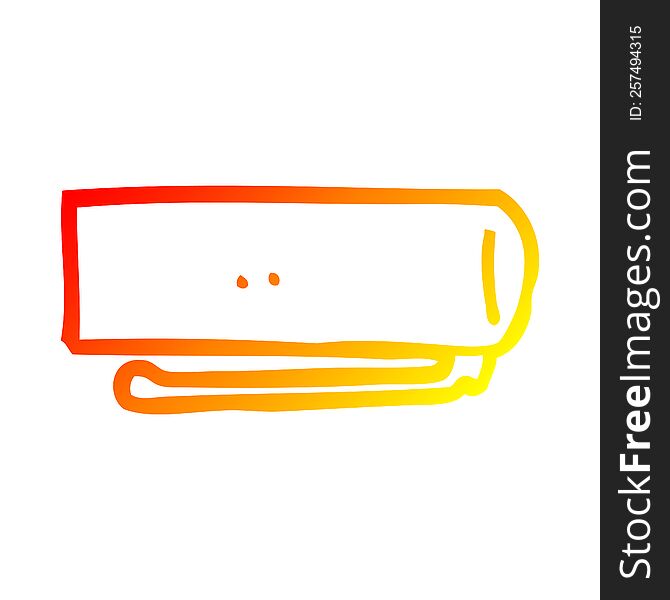 warm gradient line drawing of a cartoon pen lid