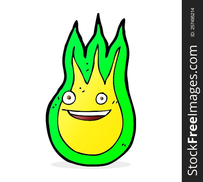 Cartoon Friendly Fireball