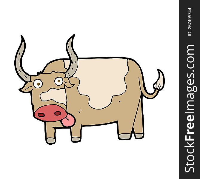 cartoon bull