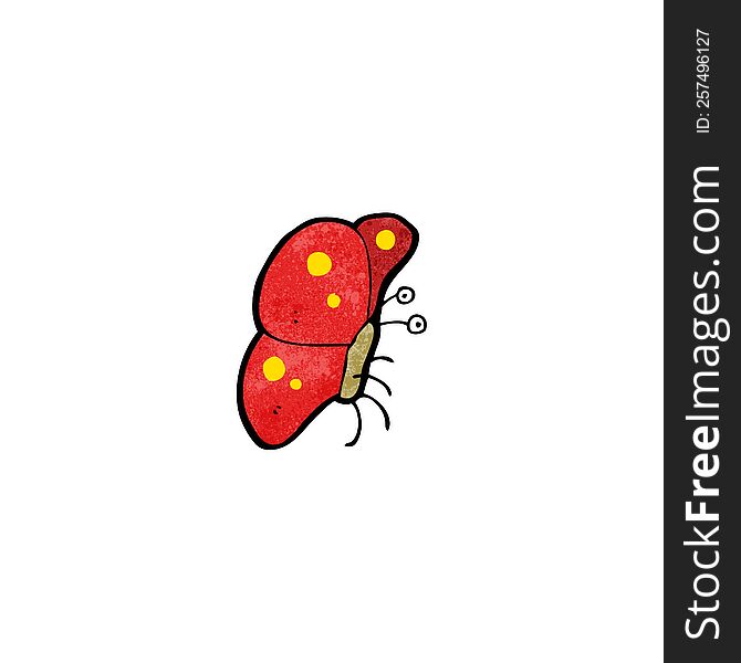 funny cartoon butterfly