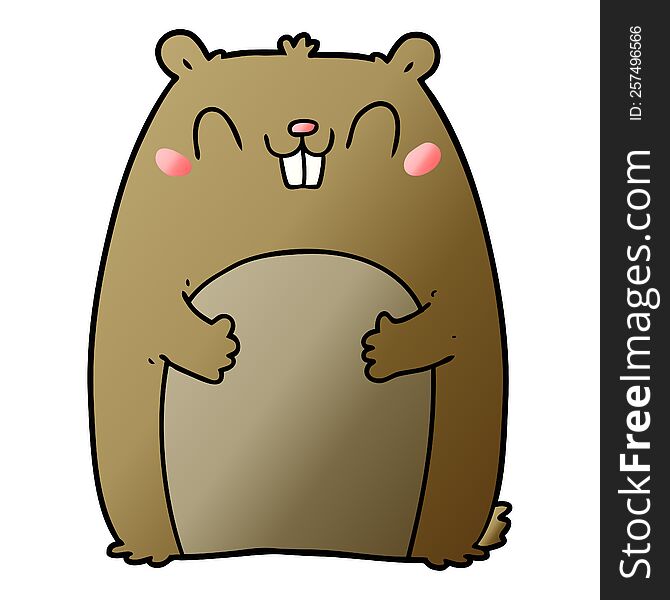 cartoon happy gopher. cartoon happy gopher