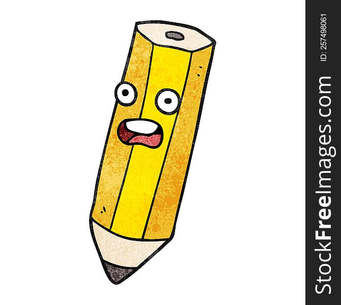 happy texture cartoon pencil