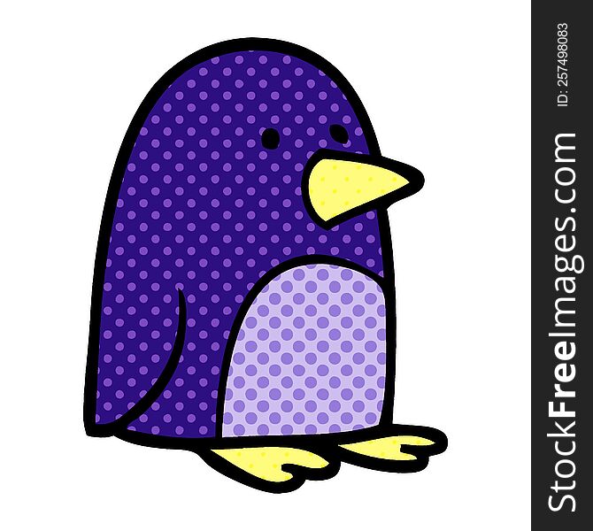 cartoon doodle small penguin