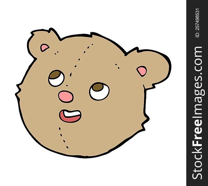 cartoon teddy bear head