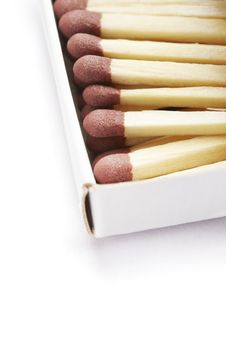 Matches In Match Box Royalty Free Stock Photography