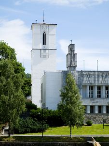 The Town Hall Of Sandvika, Norway Stock Photography
