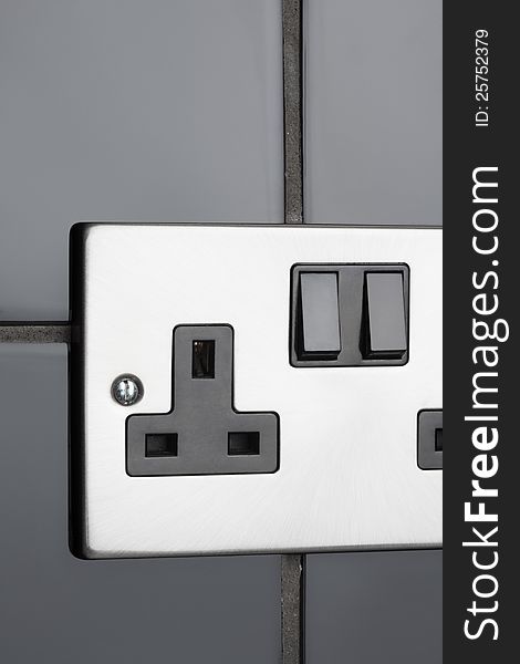 Plug socket in kitchen