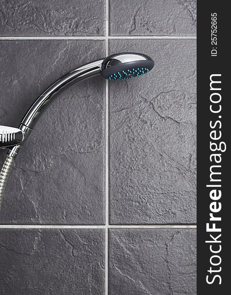 Shower In Contemporary Bathroom