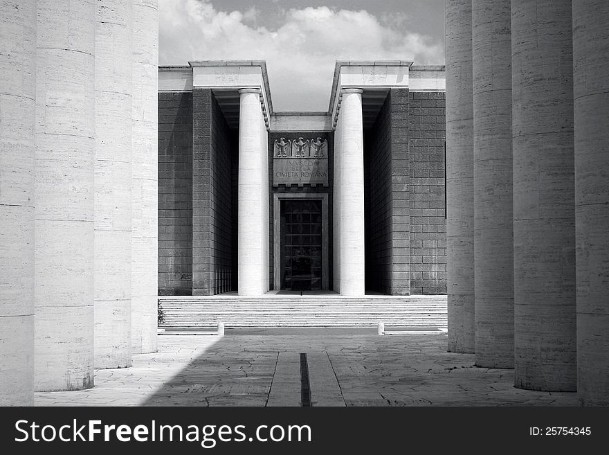 Museum of Roman Civilization in Rome, Italy. Museum of Roman Civilization in Rome, Italy