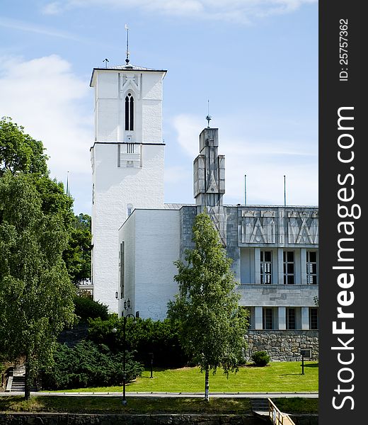 The Town Hall of Sandvika, Norway