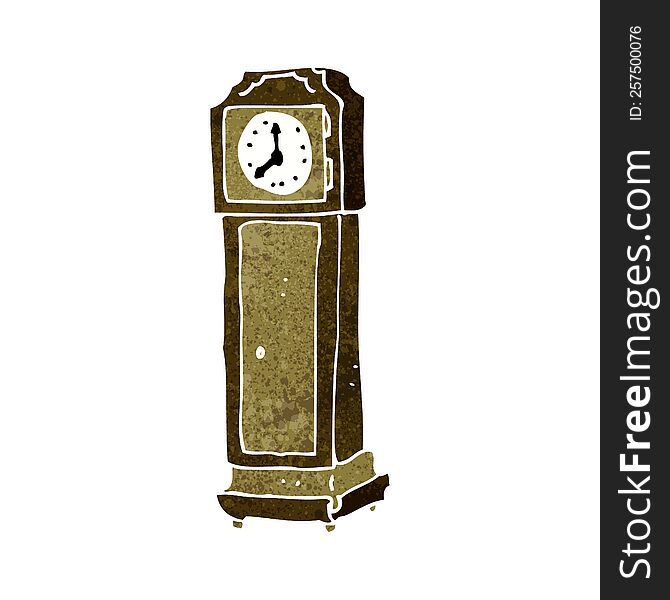 Cartoon Grandfather Clock