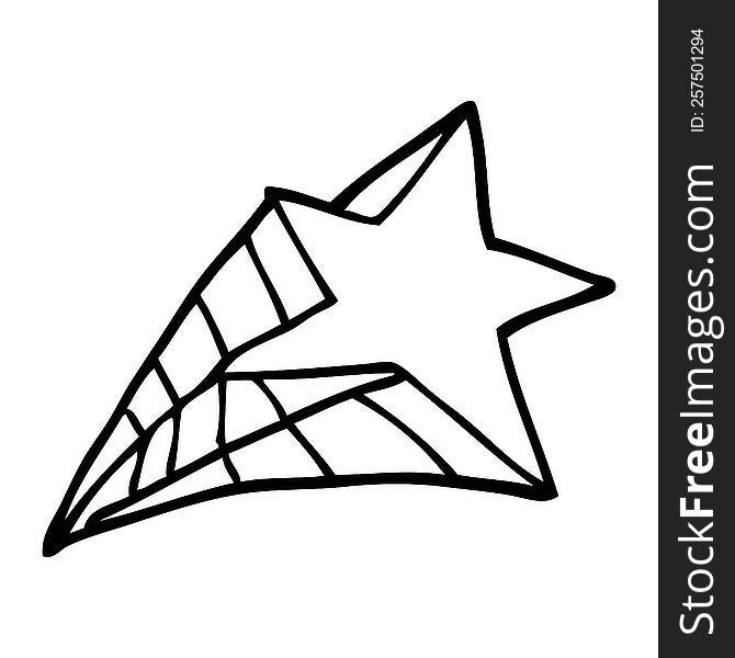 line drawing cartoon star