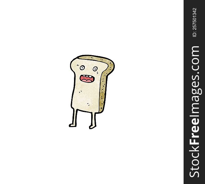 sliced bread cartoon character