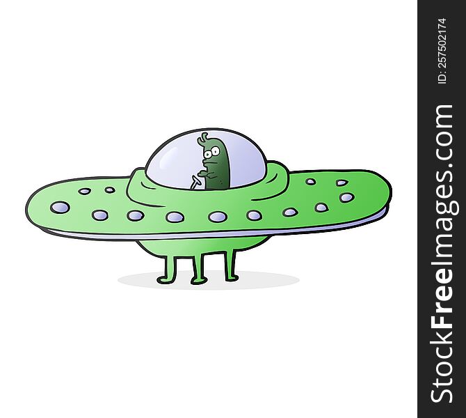 cartoon ufo