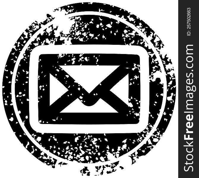 envelope letter distressed icon symbol
